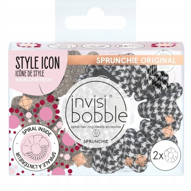 Invisibobble Sprunchie elastyczne gumki do włosów British Royal Ladies Who Sprunch 2szt.