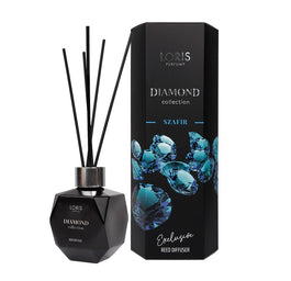 LORIS Diamond Exclusive Reed Diffuser dyfuzor zapachowy z patyczkami Szafir 110ml