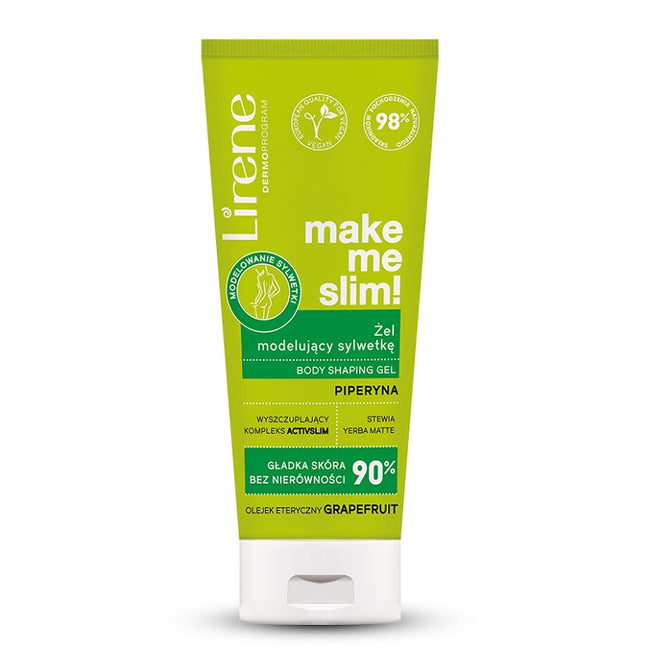 Lirene Make Me Slim! antycellulitowy zestaw szczotka do masażu na sucho + żel modelujący sylwetkę 100ml