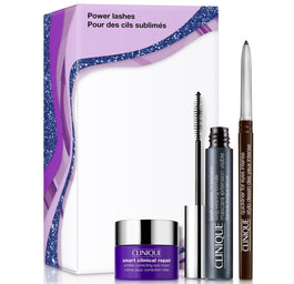 Clinique Power Lashes zestaw Lash Power™ Long-Wearing Formula Black Onyx 6ml + Quickliner™ For Eyes Intense Intense Chocolate. 0.14g + Smart Clinical Repair™ Wrinkle Correcting Eye Cream 5ml