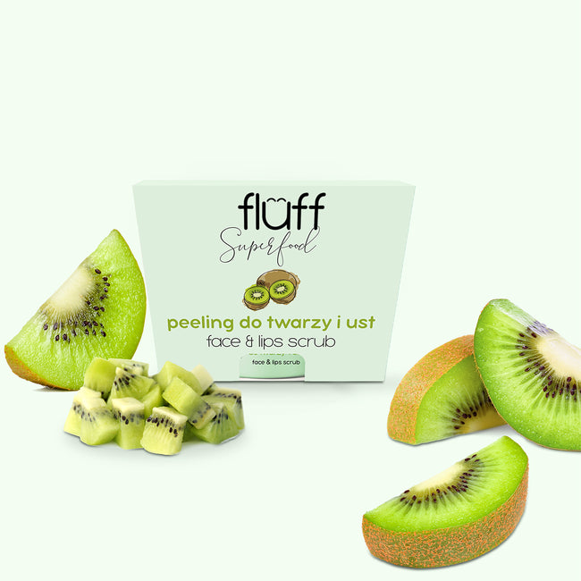 Fluff Face And Lips Scrub peeling do twarzy i ust Kiwi 80g