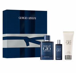 Giorgio Armani Acqua di Gio Profondo zestaw woda perfumowana spray 75ml + woda perfumowana 15ml + żel pod prysznic 75ml