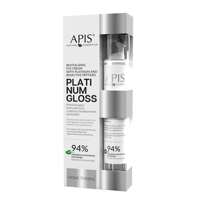 APIS Platinum Gloss rewitalizujący krem pod oczy z platyną i bioaktywnymi peptydami 10ml