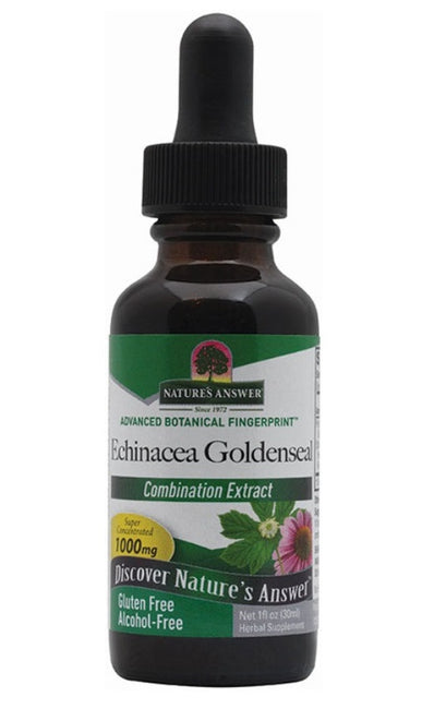 Nature's Answer Echinacea & Goldenseal  jeżówka i gorzknik kanadyjski suplement diety 30ml