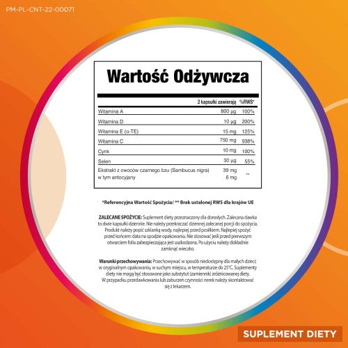Centrum Immuno z ekstraktem z bzu suplement diety 60 kapsułek