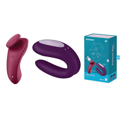 Satisfyer Partner Box 1 zestaw Sexy Secret Panty Vibrator + Double Joy Partner Vibrator