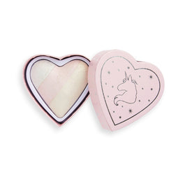 Makeup Revolution I Heart Revolution Unicorn Heart Glow Highlighter rozświetlacz do twarzy 10g