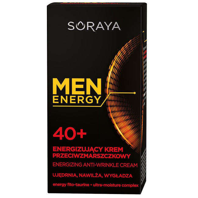 Soraya Men Energy 40+ energizujący krem przeciwzmarszczkowy 50ml