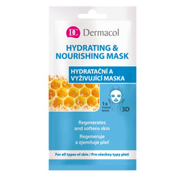 Dermacol Hydrating & Nourishing Mask nawilżająco-odżywcza maseczka w płachcie 15ml