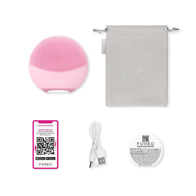 Foreo Luna 4 Mini szczoteczka do oczyszczania twarzy Pearl Pink