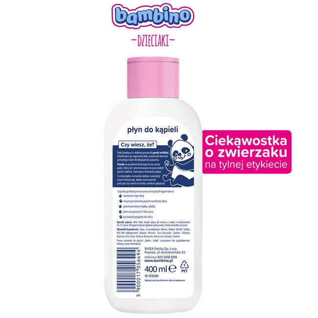 Bambino Dzieciaki płyn do kąpieli Panda 400ml