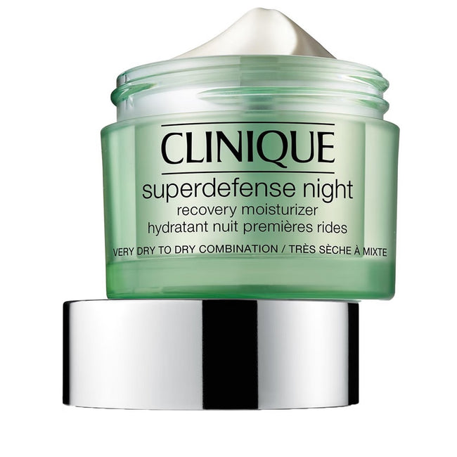 Clinique Superdefense™ Night Recovery Moisturizer regenerujący krem na noc do cery suchej i mieszanej 50ml