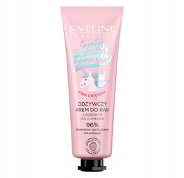 Eveline Cosmetics Holo Hand Pink Unicorn odżywczy krem do rąk z różowym holo-pyłkiem 50ml