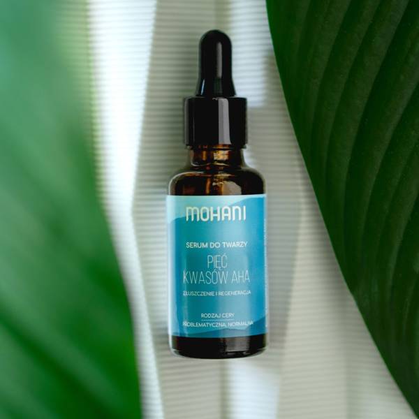 Mohani Regenerująco-złuszczające serum do twarzy Pięć Kwasów AHA 30ml