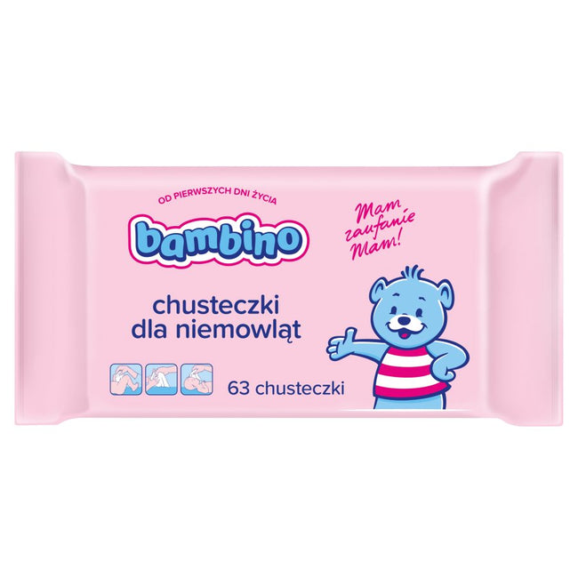 Bambino Chusteczki dla niemowląt 63szt.