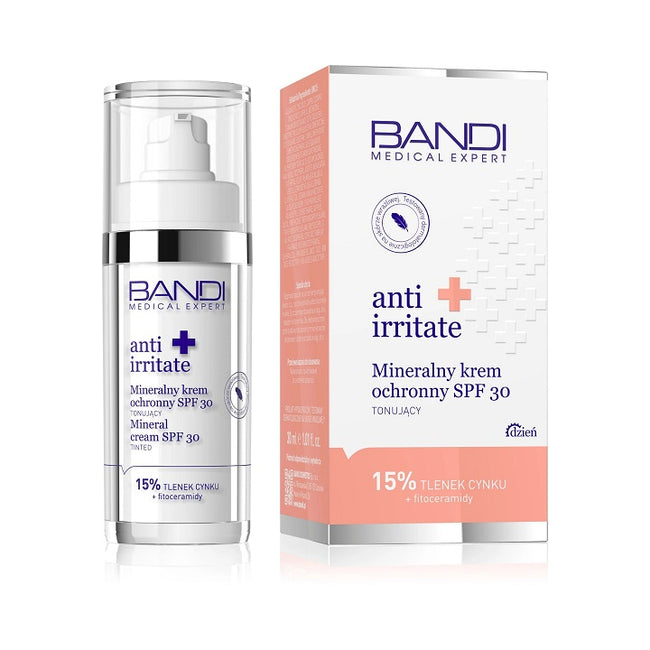BANDI Anti Irritate mineralny krem ochronny SPF30 tonujący 30ml