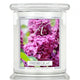 Kringle Candle Średnia świeca zapachowa z dwoma knotami Fresh Lilac 411g