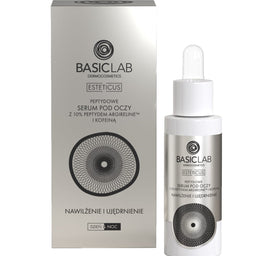 BasicLab Esteticus peptydowe serum pod oczy z 10% argireline i kofeiną Nawilżenie i Ujędrnienie 30ml