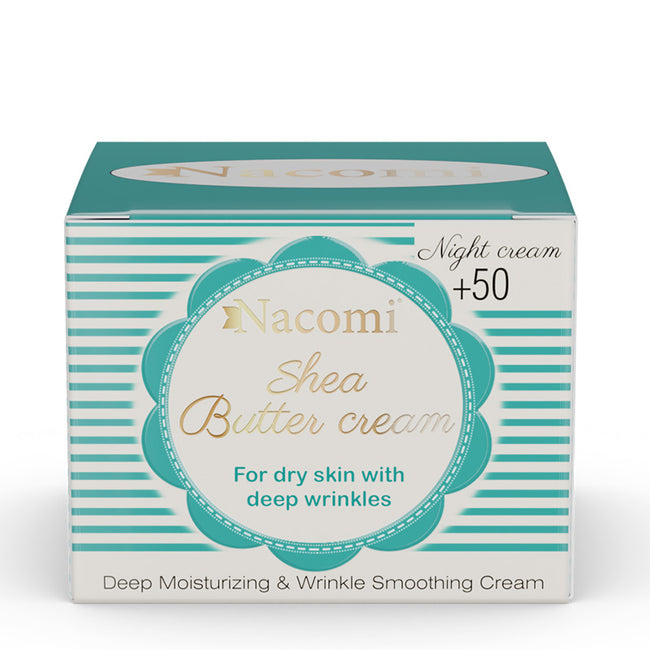 Nacomi Shea Butter Cream krem do twarzy z peptydem 50+ na noc 50ml