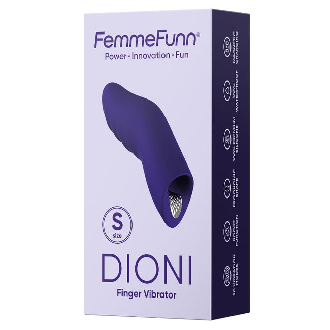 FemmeFunn Dioni Small wibrator na palec Dark Purple