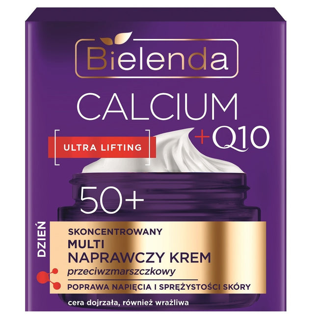 Bielenda Calcium + Q10 skoncentrowany multi naprawczy krem przeciwzmarszczkowy na dzień 50+ 50ml