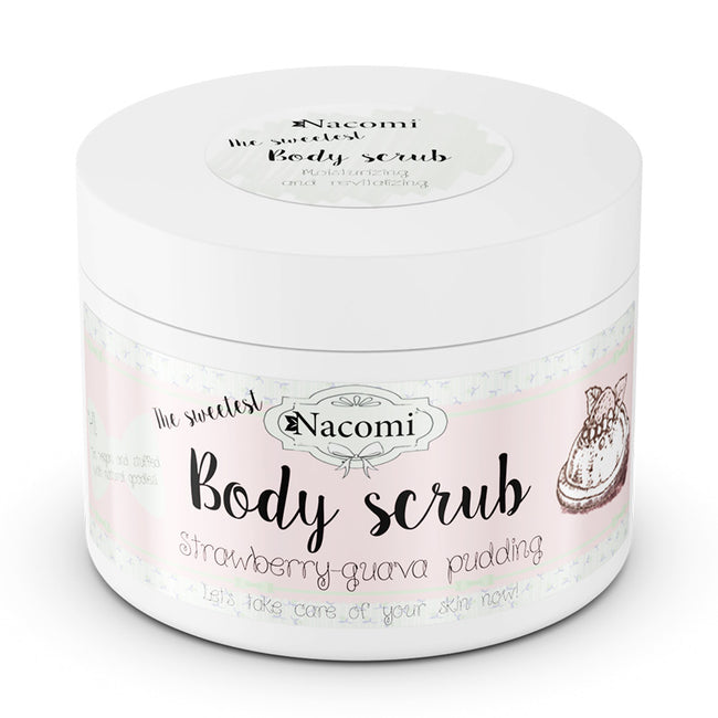 Nacomi Body Scrub peeling do ciała Truskawkowy Pudding 200g