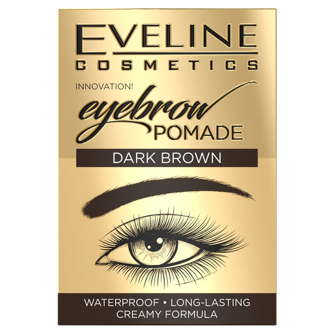Eveline Cosmetics Eyebrow Pomade pomada do brwi Dark Brown