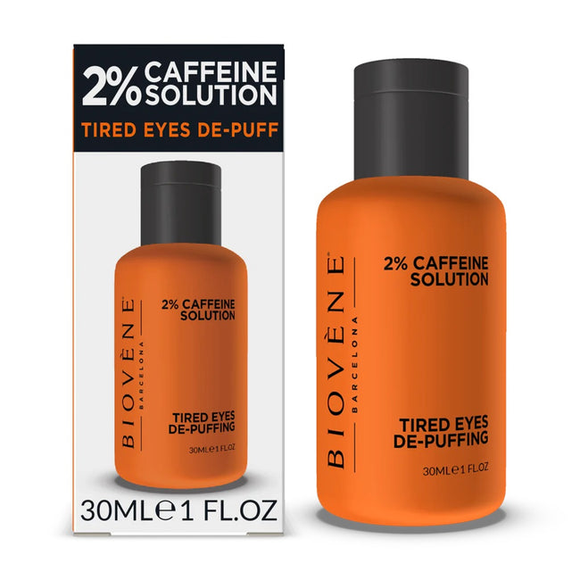 Biovene Tired Eyes De-Puffing serum redukujące oznaki zmęczenia wokół oczu z 2% kofeiną 30ml