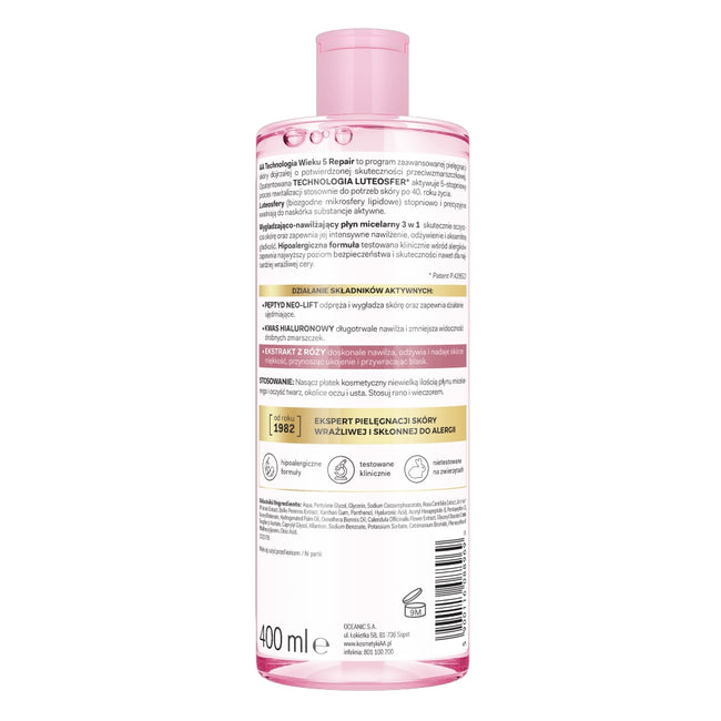 AA Technologia Wieku 5 Repair wygładzająco-nawilżający płyn micelarny 3w1 400ml