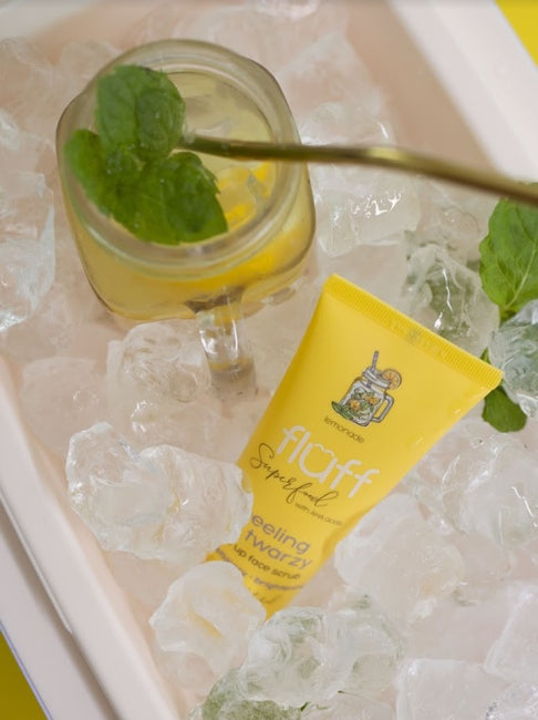 Fluff Glow Up Face Scrub rozświetlający peeling do twarzy Lemoniada 75ml