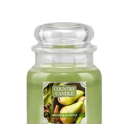Country Candle Średnia świeca zapachowa z dwoma knotami Anjou & Allspice 453g