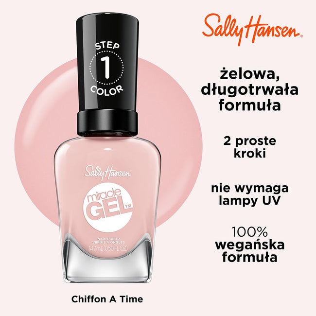 Sally Hansen Miracle Gel żelowy lakier do paznokci 248 Once Chiffon a Time 14.7ml