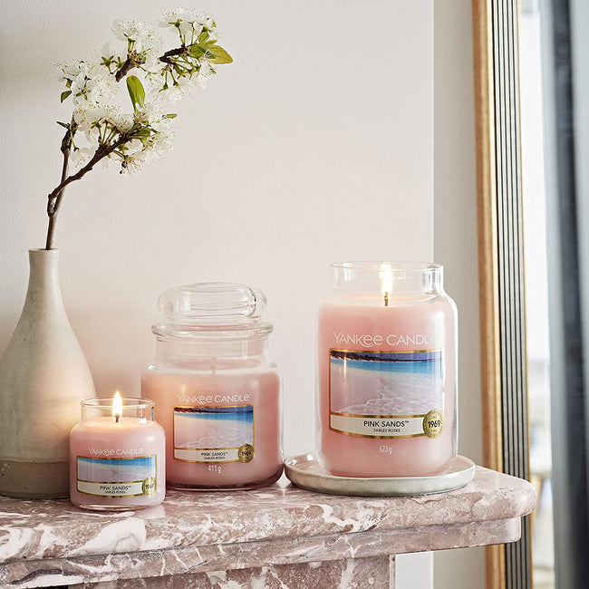 Yankee Candle Świeca zapachowa duży słój Pink Sands 623g