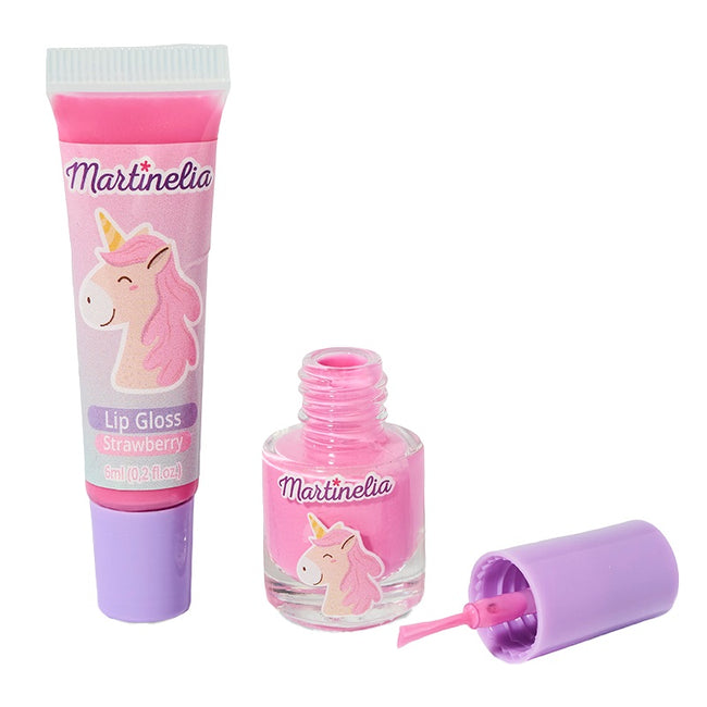 Martinelia Little Unicorn Beauty Duo zestaw lakier do paznokci 4ml + błyszczyk do ust 6ml