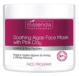 Bielenda Professional Soothing Algae Face Mask kojąca maska algowa do twarzy z różową glinką 160g