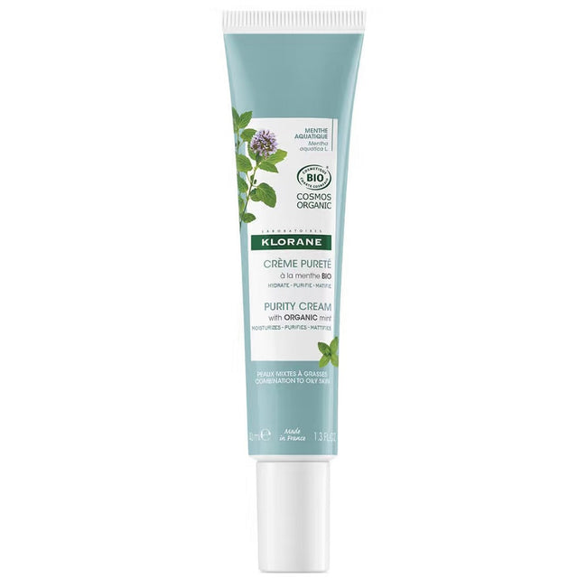 Klorane Aquatic Mint Purity Cream krem do skóry mieszanej i tłustej 40ml