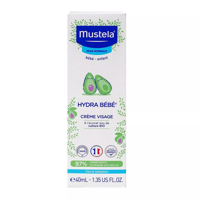 Mustela Hydra Bebe Facial Cream nawilżający krem do twarzy dla dzieci i niemowląt 40ml