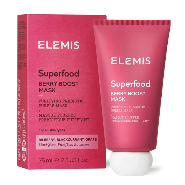 ELEMIS Superfood Berry Boost Mask matująca maseczka do twarzy z prebiotykami 75ml