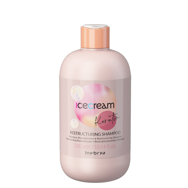 Inebrya Ice Cream Keratin restrukturyzujący szampon do włosów 300ml