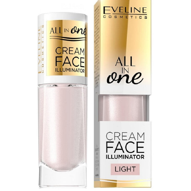 Eveline Cosmetics All In One Cream Face Illuminator kremowy rozświetlacz w płynie Light 8ml
