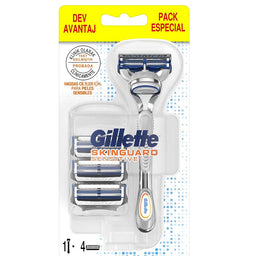 Gillette Skinguard Sensitive maszynka do golenia do skóry wrażliwej + wkład 4szt