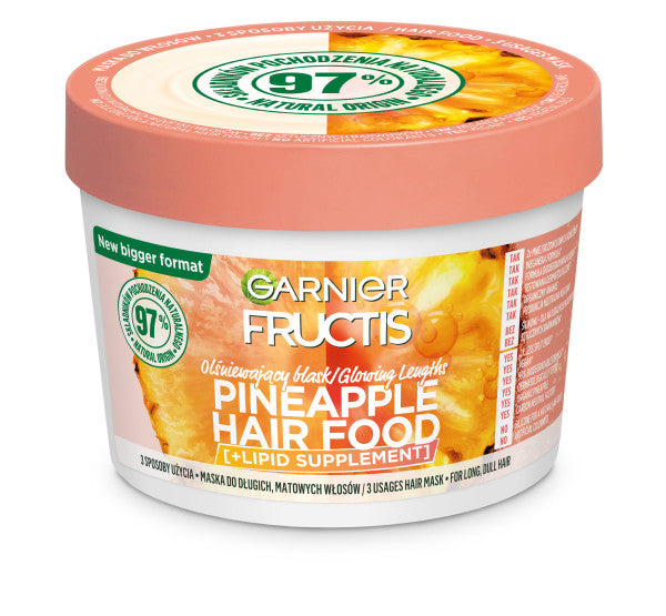 Garnier Fructis Pineapple Hair Food maska do włosów długich i matowych 400ml