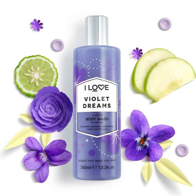 I Love Scented Body Wash żel pod prysznic i do kąpieli Violet Dreams 360ml