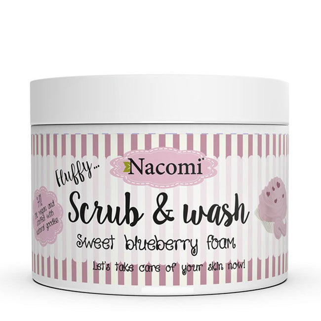 Nacomi Scrub & Wash piankowy peeling do ciała Sweet Blueberry 180 ml