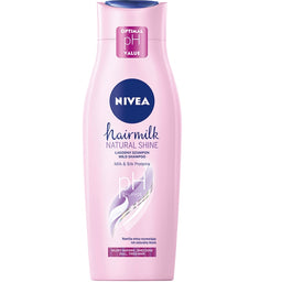 Nivea Hairmilk Natural Shine łagodny szampon pielęgnujący do włosów matowych 400ml