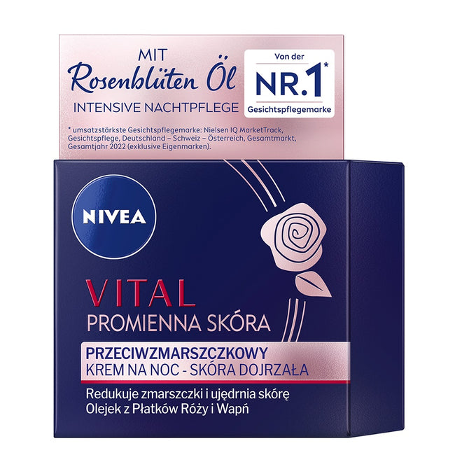 Nivea Vital Promienna Skóra przeciwzmarszczkowy krem na noc 50ml