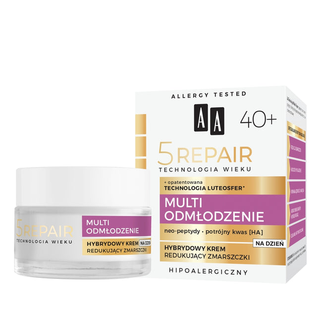 AA Technologia Wieku 5Repair 40+ Multi Odmłodzenie krem na dzień redukujący zmarszczki 50ml