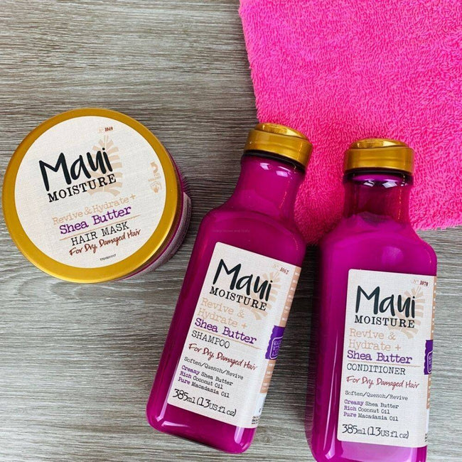 Maui Moisture Revive & Hydrate + Shea Butter Shampoo szampon do włosów suchych i zniszczonych z masłem shea 385ml