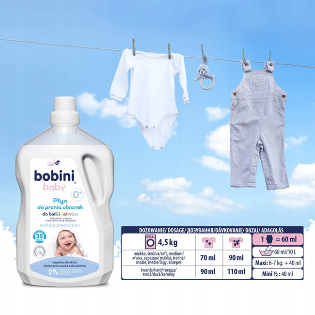 Bobini Baby hipoalergiczny płyn do prania ubranek 1.8ml