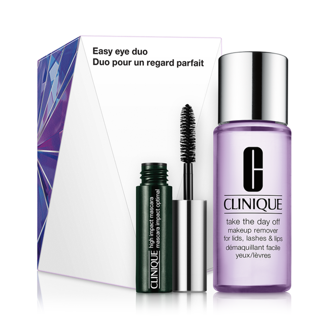 Clinique Easy Eye zestaw High Impact™ Mascara 3.5ml + Take The Day Off™ Makeup Remover 50ml